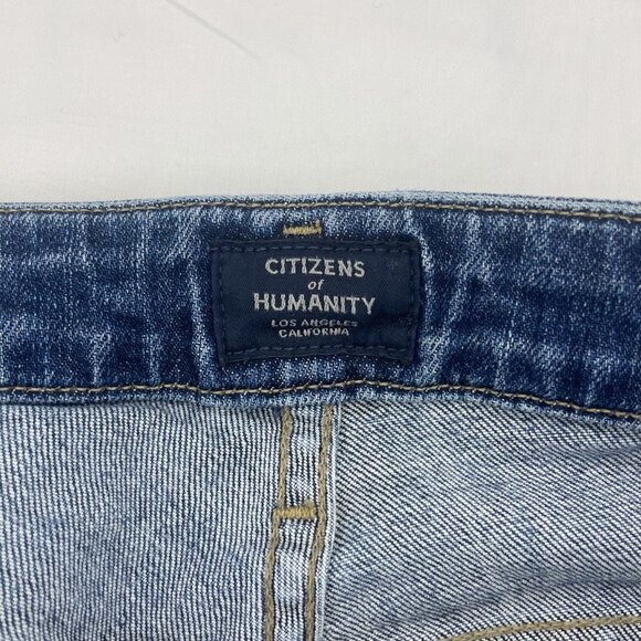 Citizens of Humanity Revolve low rise 3 INCH cropped raw edge skinny jeans s29 - Picture 7 of 11